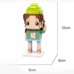 Graduation Gifts Custom Head Brick Figures Personalized Bachelor's Degree Uniform Brick Figures Small Particle Block Toy - MadeMineUK