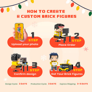 Fully Body Customizable Labrador 1 Dog Photo Custom Brick Figures Small Particle Block Brick Me Figures Customized Labrador Only - MadeMineUK