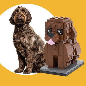 Fully Body Customizable Giant Poodle 1 Dog Photo Custom Brick Figures Small Particle Block Brick Me Figures Customized Giant Poodle Only - MadeMineUK