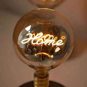 Custom Text Vintage Edison Led Filament Modeling Lamp Soft Light Bulbs Decorative Green Light Led Bulbs - MadeMineUK