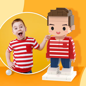 Creative Gifts for Kids Full Body Customizable 1 Person Custom Brick Figures Small Particle Block Toy - MadeMineUK