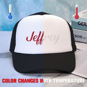 Custom Puff Print Trucker Hat Personalized Temperature-sensitive Foam Trucker Caps - MadeMineUK