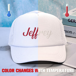 Custom Puff Print Trucker Hat Personalized Temperature-sensitive Foam Trucker Caps - MadeMineUK