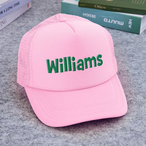 Custom Puff Print Trucker Hat Personalized Foam Trucker Caps for Adult - MadeMineUK