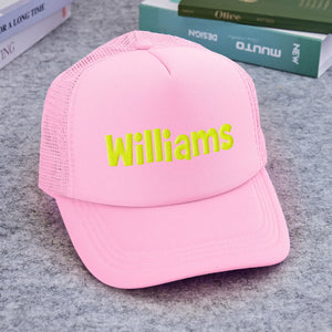 Custom Puff Print Trucker Hat Personalized Foam Trucker Caps for Adult - MadeMineUK