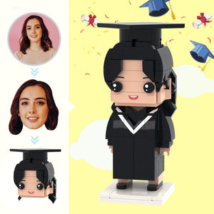 Graduation Gifts Custom Head Brick Figures Personalized Medical Bachelor's Uniforms Brick Figures Small Particle Block Toy - MadeMineUK