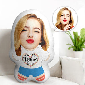 Custom Face Gifts Happy Mother's Day Minime Throw Pillow Your Own Photo Pillow