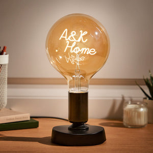 Christmas Gifts Custom Name Light Bulbs Vintage Edison Led Filament Modeling Lamp Home Decor - MadeMineUK