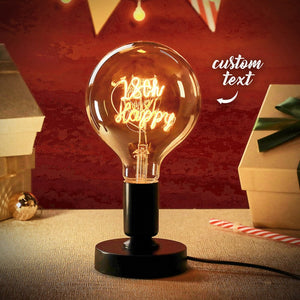 Birthday Gifts Custom Light Bulbs Vintage Edison Led Desktop Lamp Home Decor - MadeMineUK