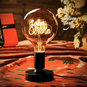 Creative Christmas Gifts Custom Name Vintage Light Bulbs Show your Love with this Light Bulbs - MadeMineUK