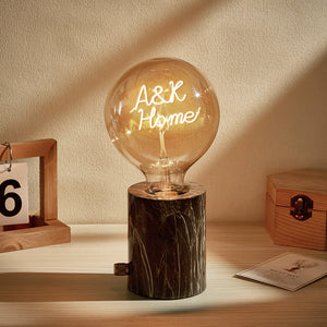 Custom Led Vintage Edison Filament Modeling Lamp Soft Light Bulbs Adjustable Brightness Wireless Base Multi-colored lights - MadeMineUK