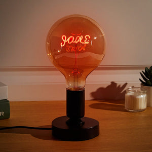 Custom Text Vintage Edison Led Filament Modeling Lamp Soft Light Bulbs Blue and Red Bulbs - MadeMineUK