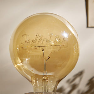 Custom Acrylic Name Led Vintage Edison Filament Modeling Lamp Soft Light Bulbs - MadeMineUK