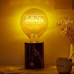 Custom Led Vintage Edison Personalized Acrylic Name Lamp Soft Light Bulbs - MadeMineUK