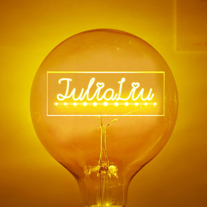 Custom Led Vintage Edison Personalized Acrylic Name Lamp Soft Light Bulbs - MadeMineUK