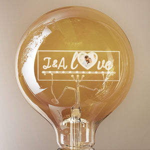 Custom Photo Led Vintage Edison Personalized Acrylic Name Lamp Soft Light Bulbs - MadeMineUK