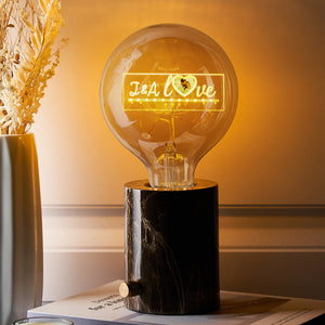 Custom Photo Led Vintage Edison Personalized Acrylic Name Lamp Soft Light Bulbs - MadeMineUK