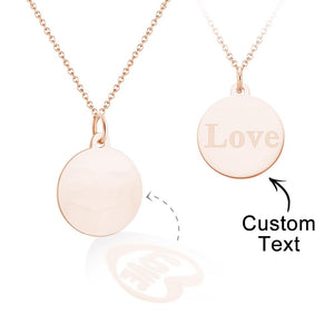 Custom Engraved Necklace Projection Couple Confession Gifts - MadeMineUK