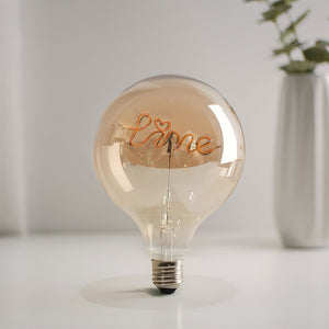 Custom Text Light Bulb Vintage Edison Led Filament Modeling Lamp Soft Light Bulbs Decorative Led Light Bulbs - MadeMineUK