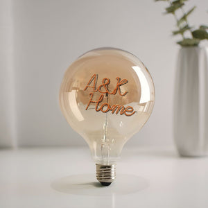 Custom Text Vintage Edison Led Filament Modeling Lamp Soft Light Bulbs Decorative Green Light Led - MadeMineUK