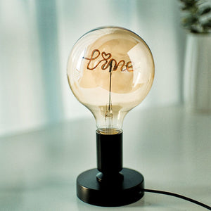 Custom Light Bulb Love Edison Bulbs Desktop Night Light Couple Gifts - MadeMineUK