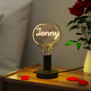 Custom Light Bulb Love Edison Bulbs Desktop Night Light Couple Gifts - MadeMineUK