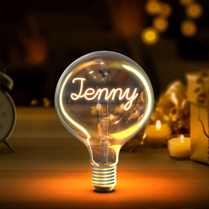 Custom Light Bulb Love Edison Bulbs Desktop Night Light Couple Gifts - MadeMineUK