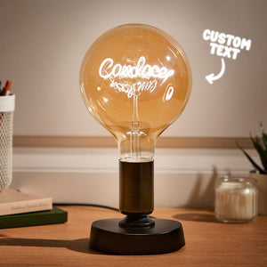 Creative Christmas Gifts Custom Name Vintage Light Bulbs Show your Love with this Light Bulbs - MadeMineUK