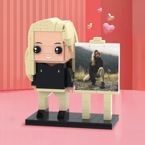 Valentine's Day Gifts Customizable 1 Person Custom Brick with Frame Figures Small Particle Block Toy - MadeMineUK