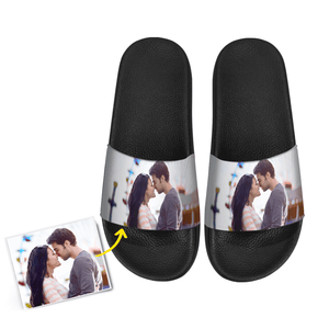 Custom Couple Photo Women's Slide Sandals