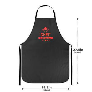 Custom Kitchen Cooking Apron with Your Name, Chef and Five Stars
