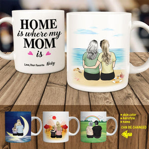 Personalised Best Mom Coffee Mug (Mom And Her Daughter/Son)