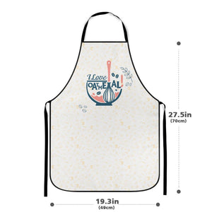 I Love Oat Meal Kitchen Cooking Apron