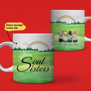Personalised Best Friends Coffee Mug For Girls