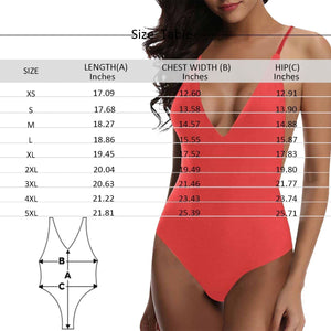 Custom Funny Face Leopard Print Women's Lacing Backless One Piece Sexy Swimsuit