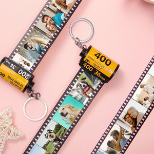 Custom Film Roll Keychain Customizable Romantic Gifts