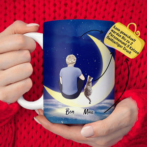 Personalised Cat&Cat Owner Coffee Mug(Print On Both Sides)