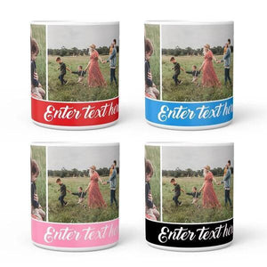 Personalised Photo Collage Mug with Engraving - 3 Photos