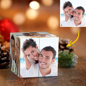 Custom Photo Rubic's Cube Personalized Infinity Photo Cube Folding Couple Photo Cube Wedding Gifts