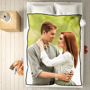 Personalised Love Photo Fleece Blanket