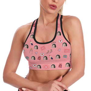 Custom Face Leggings and Tank Top Pink Yoga Clothing Suit Mother's Day Gift - Best Mom Ever