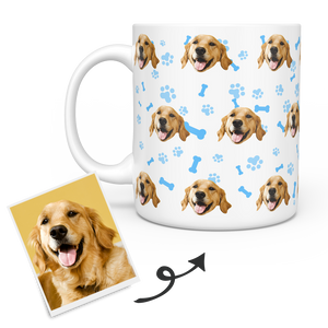 personalised Mug With Dog Photo - Custom Pet Face Coffee Mugs