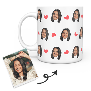 personalised Custom Face Mug - Any Photo (Person, Puppy or Kitty)