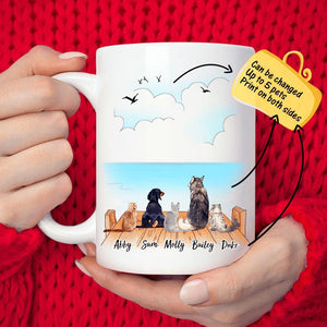 Personalised Pet Coffee Mug - Cat&Dog (Print On Both Sides)