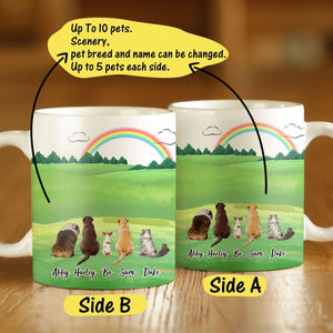 Personalised Pets Coffee Mug Dogs & Cats (Up To 10 Pets)