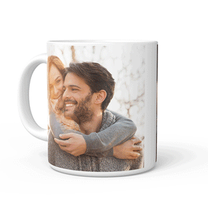 Valentine's Day Creative Gift Personalised Photo Collage Mug with 2 Photos