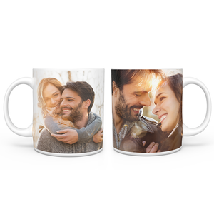 Valentine's Day Creative Gift Personalised Photo Collage Mug with 2 Photos