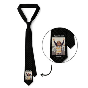 Custom Photo Necktie Awesome Dad Gifts for Father