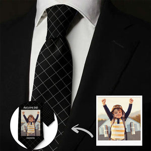 Custom Photo Necktie Awesome Dad Gifts for Father