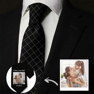 Custom Photo Necktie Unique Gifts for Father Classic Style Tie